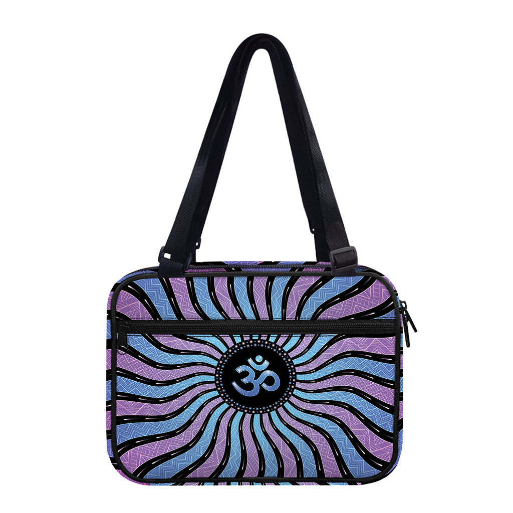 Psychedelic Om Print Double Strap Bible Bag