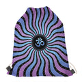Psychedelic Om Print Drawstring Bag