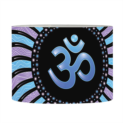 Psychedelic Om Print Drum Lamp Shade