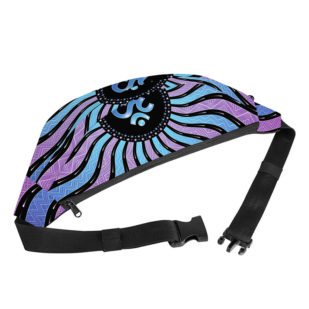 Psychedelic Om Print Fanny Pack