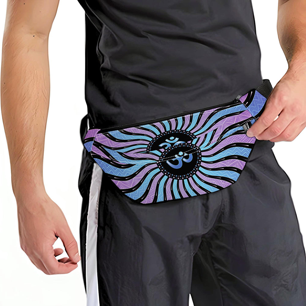 Psychedelic Om Print Fanny Pack