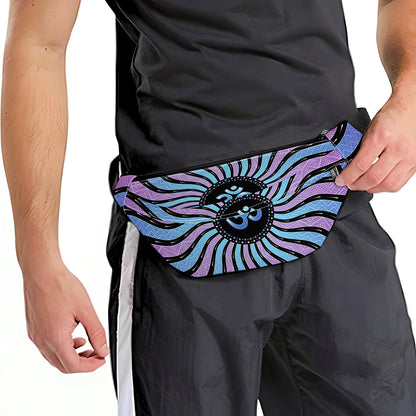 Psychedelic Om Print Fanny Pack