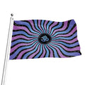Psychedelic Om Print Flag