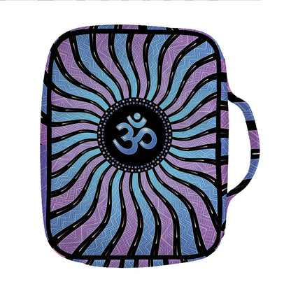 Psychedelic Om Print Front Pocket Bible Bag