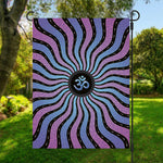 Psychedelic Om Print Garden Flag