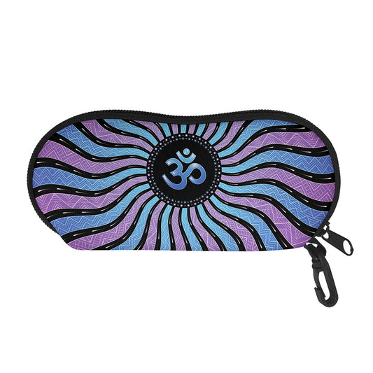 Psychedelic Om Print Glasses Case