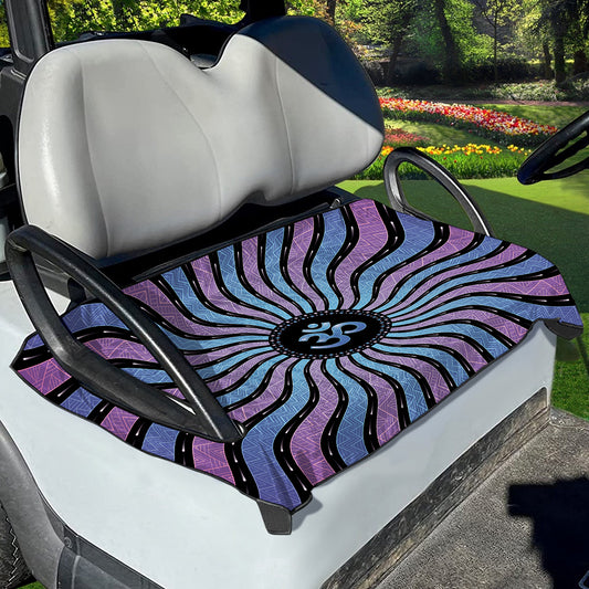Psychedelic Om Print Golf Cart Seat Cover