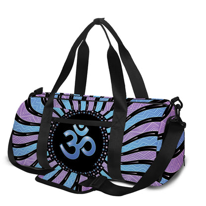 Psychedelic Om Print Gym Bag