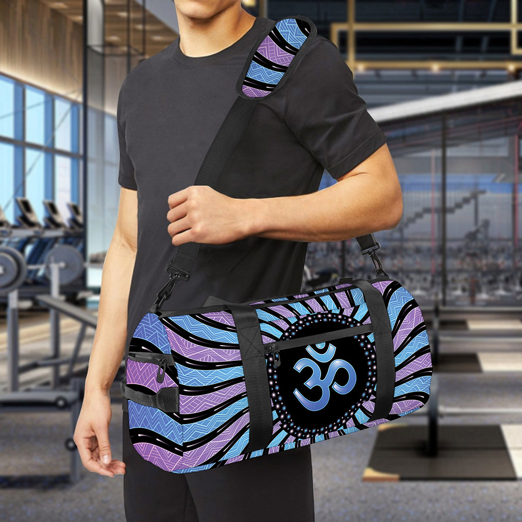 Psychedelic Om Print Gym Bag