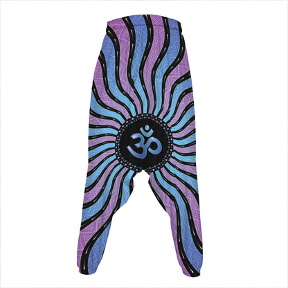 Psychedelic Om Print Hammer Pants