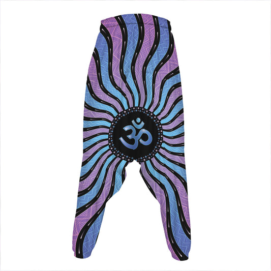 Psychedelic Om Print Hammer Pants