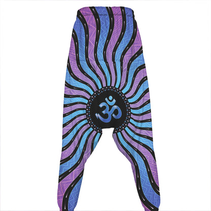 Psychedelic Om Print Hammer Pants