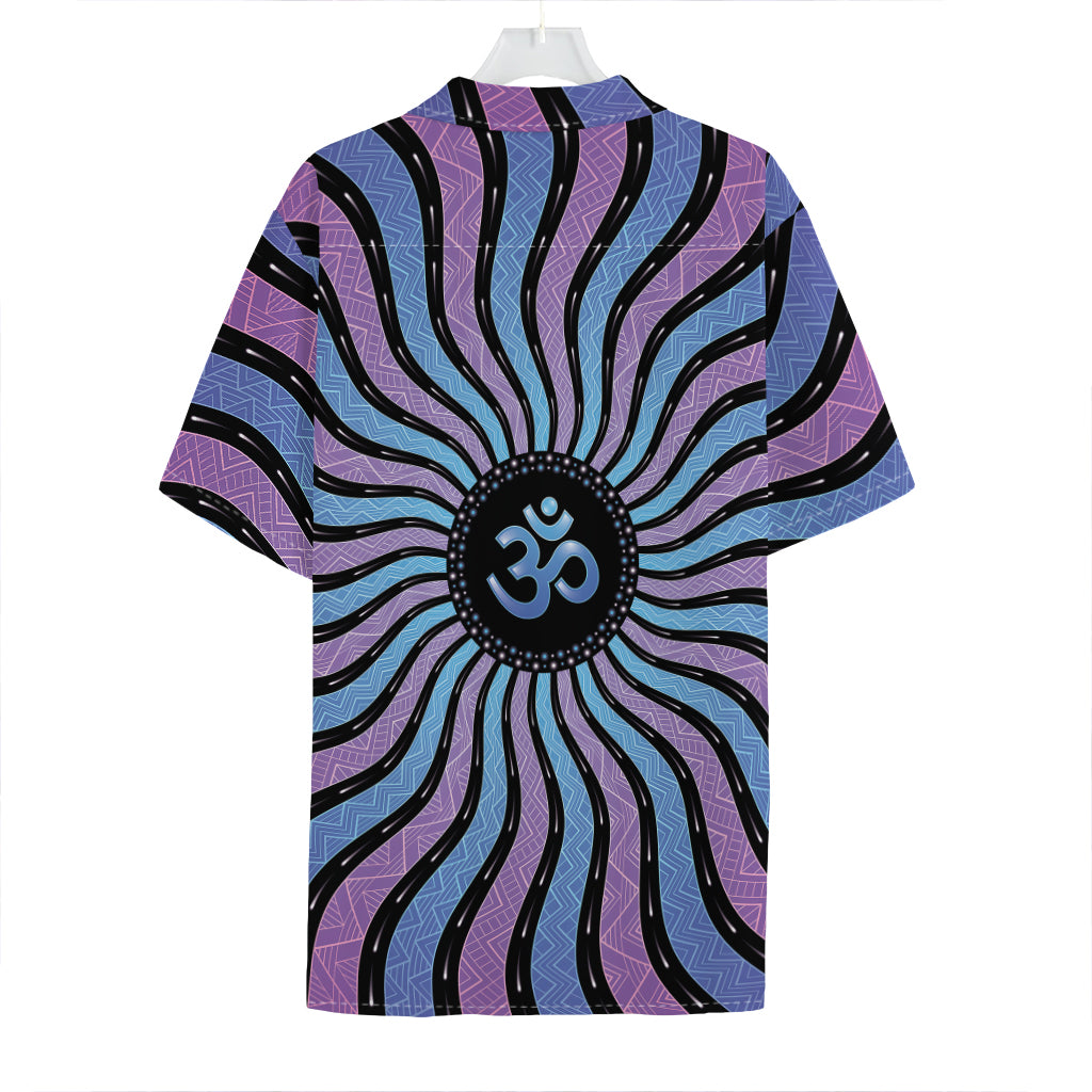 Psychedelic Om Print Hawaiian Shirt