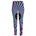 Psychedelic Om Print High-Waisted Pocket Leggings