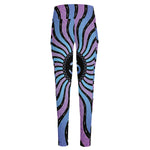 Psychedelic Om Print High-Waisted Pocket Leggings