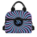 Psychedelic Om Print Insulated Lunch Bag