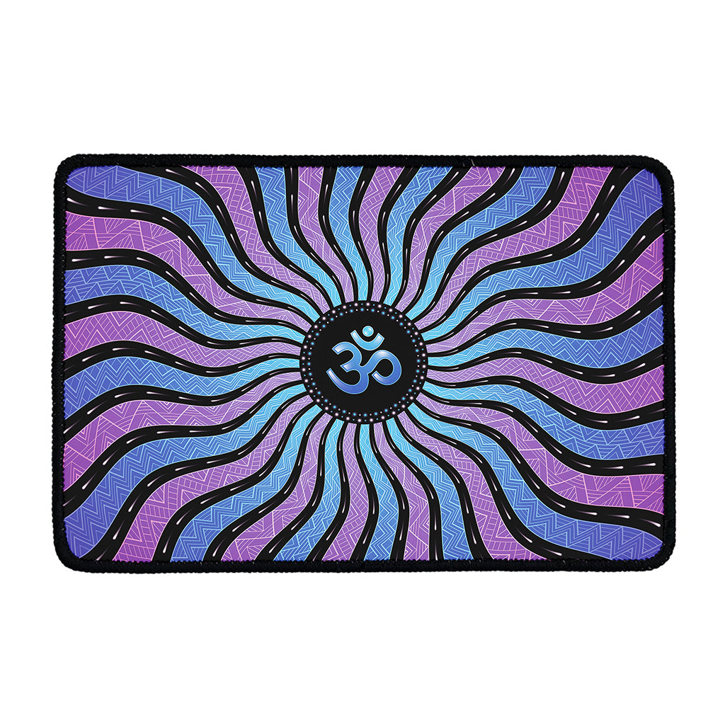 Psychedelic Om Print Kitchen Mat