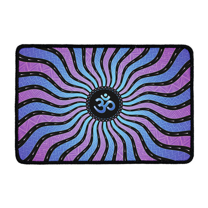 Psychedelic Om Print Kitchen Mat