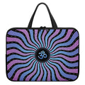 Psychedelic Om Print Laptop Sleeve With Handle