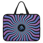 Psychedelic Om Print Laptop Sleeve With Handle