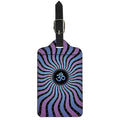 Psychedelic Om Print Luggage Tag