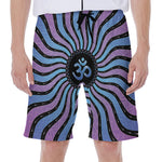 Psychedelic Om Print Men's Beach Shorts