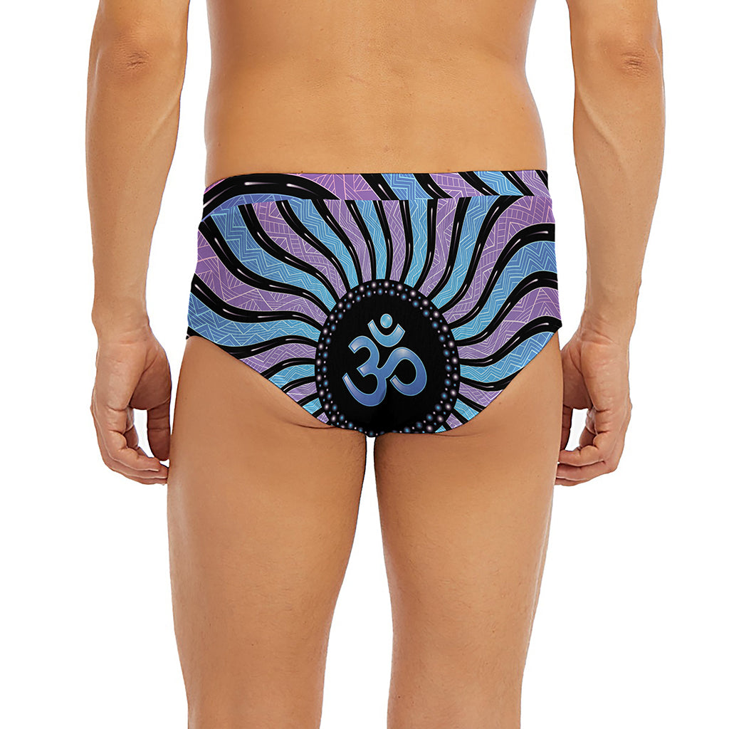 Psychedelic Om Print Men's Briefs