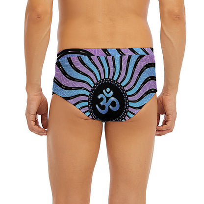 Psychedelic Om Print Men's Briefs