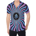 Psychedelic Om Print Men's Shirt