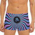 Psychedelic Om Print Men's Short Boxer Briefs