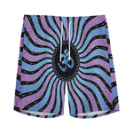 Psychedelic Om Print Men's Sports Shorts