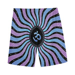 Psychedelic Om Print Men's Sports Shorts