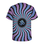 Psychedelic Om Print Men's Sports T-Shirt