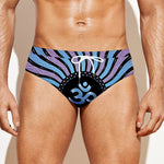Psychedelic Om Print Men's Swim Briefs