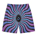 Psychedelic Om Print Men's Swim Trunks
