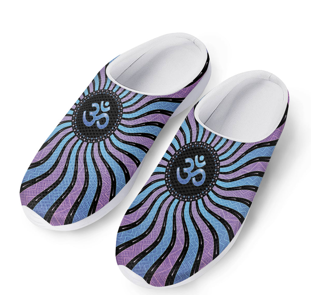 Psychedelic Om Print Mesh Casual Shoes