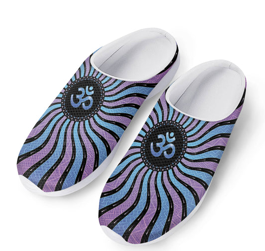 Psychedelic Om Print Mesh Casual Shoes