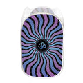 Psychedelic Om Print Mesh Laundry Hamper