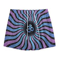 Psychedelic Om Print Mesh Shorts