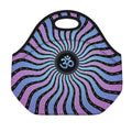 Psychedelic Om Print Neoprene Lunch Bag