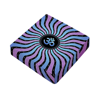 Psychedelic Om Print Outdoor Seat Cushion Cover