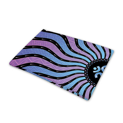 Psychedelic Om Print Pet Cooling Mat Cover