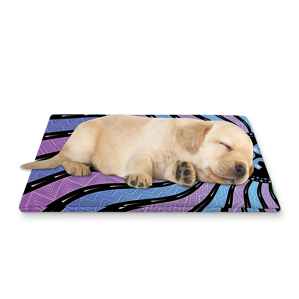 Psychedelic Om Print Pet Cooling Mat Cover