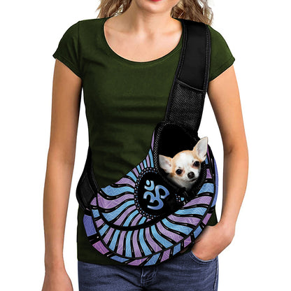 Psychedelic Om Print Pet Sling Carrier