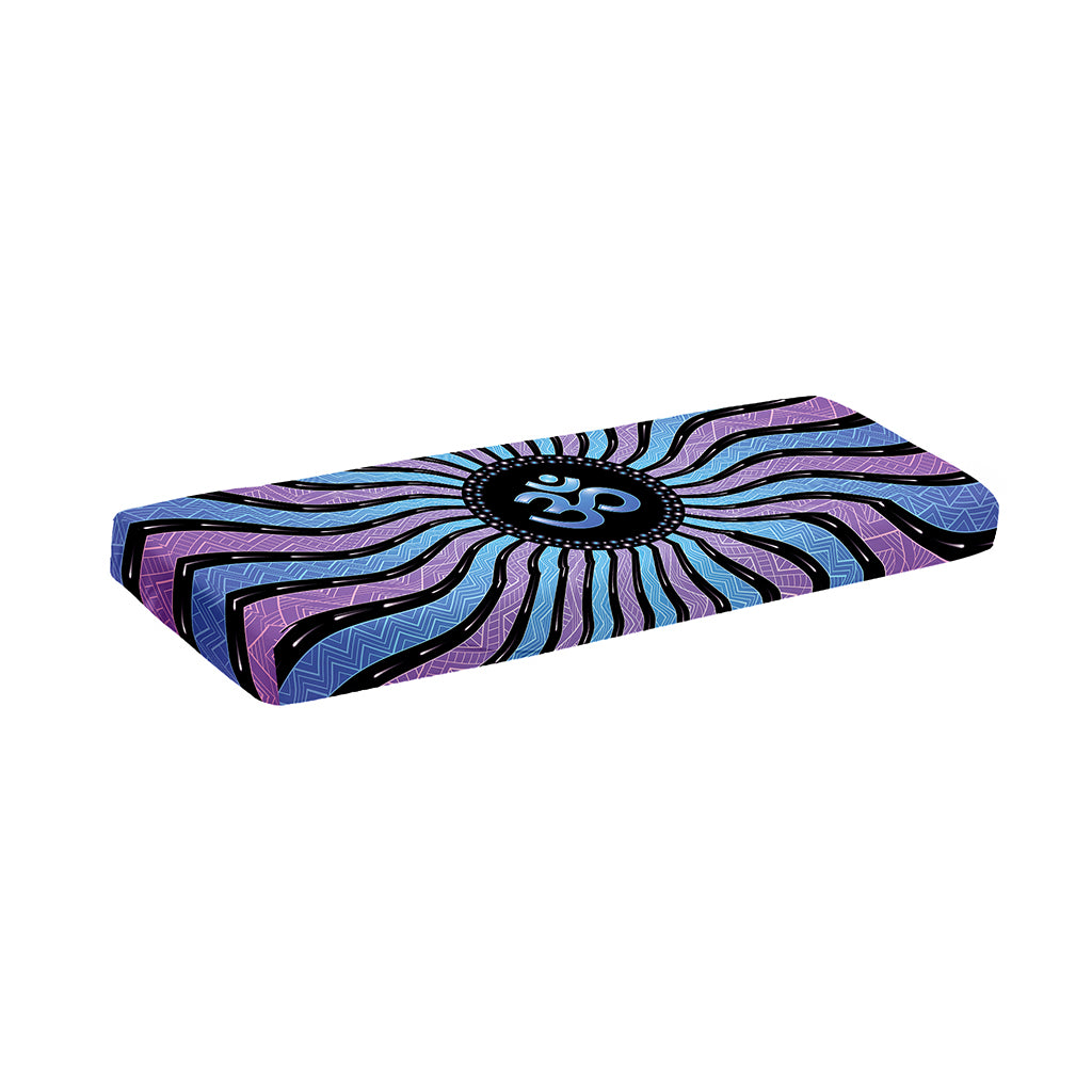 Psychedelic Om Print Piano Keyboard Cover