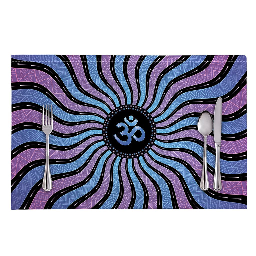 Psychedelic Om Print Placemat