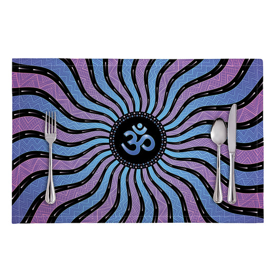 Psychedelic Om Print Placemat