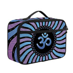 Psychedelic Om Print Portable Lunch Bag
