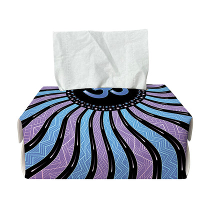 Psychedelic Om Print Rectangle Tissue Box Cover