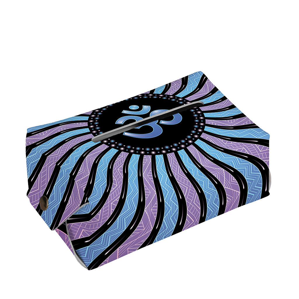 Psychedelic Om Print Rectangle Tissue Box Cover